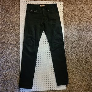 Naked & Famous Solid Black Selvedge Size 33